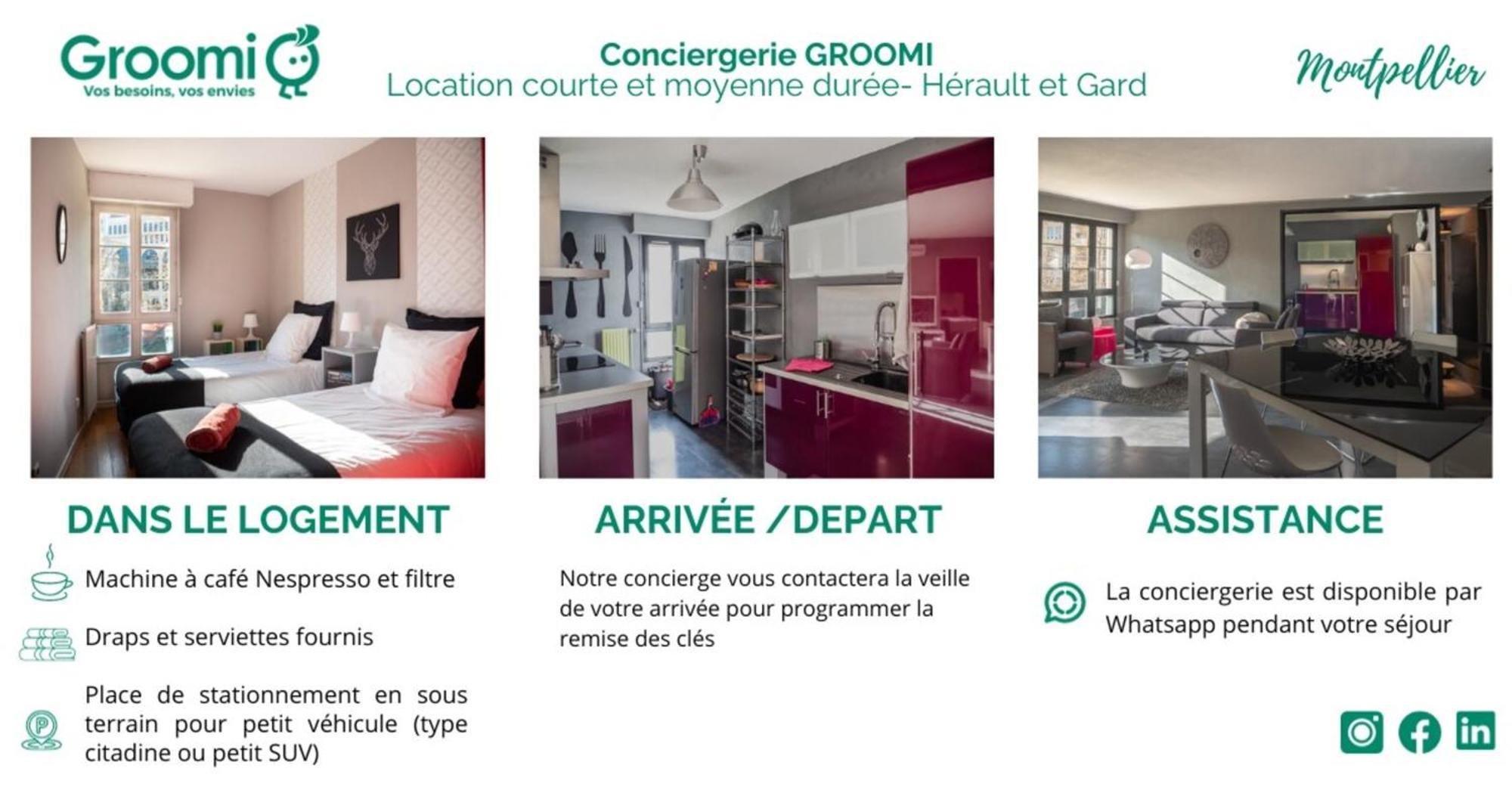 Groomi Antigone- Climatisation, Wifi Et Parking ! *
